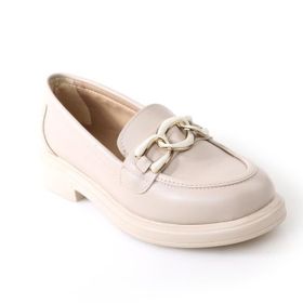 Papuçcity 02702 Bej Ortopedik Günlük Kadın Loafer Ayakkabı