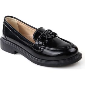 Papuçcity 02702 Siyah Ortopedik Günlük Kadın Loafer Ayakkabı