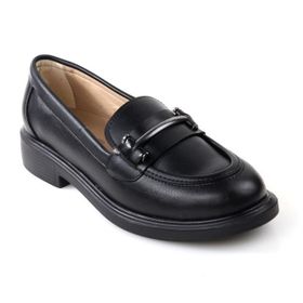 Papuçcity 02718 Siyah Ortopedik Günlük Kadın Loafer Ayakkabı