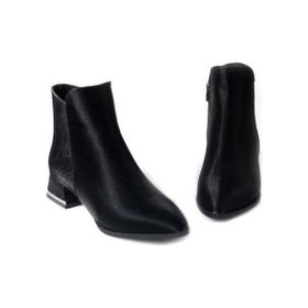 Papuçcity Dnz 03016 Siyah 3.5 cm Topuklu Kadın Bot