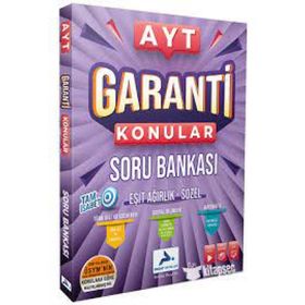 Paraf Yayınları 2022 Ayt Garanti Konular Soru Bankası Eşit Ağırlık Sözel