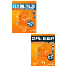Paraf Yayınları 6. Sınıf Türkçe Matematik Fen Bilimleri Sosyal Bilgiler Soru Kütüphanesi Fırsat Seti