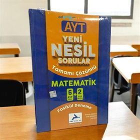 Paraf Yayınları 6+2 AYT Yeni Nesil Çözümlü Matematik Fasikül Deneme