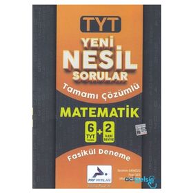 Paraf Yayınları 6+2 AYT Yeni Nesil Çözümlü Matematik Fasikül Deneme