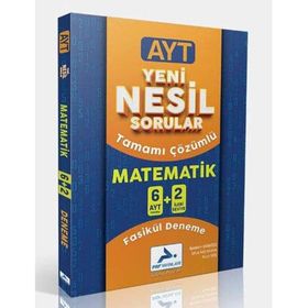 Paraf Yayınları 6+2 AYT Yeni Nesil Çözümlü Matematik Fasikül Deneme