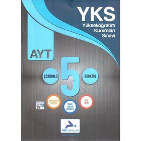 Paraf Yayınları AYT 5 Çözümlü Deneme