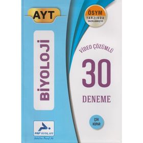 Paraf Yayınları AYT Biyoloji Video Çözümlü 30 Deneme