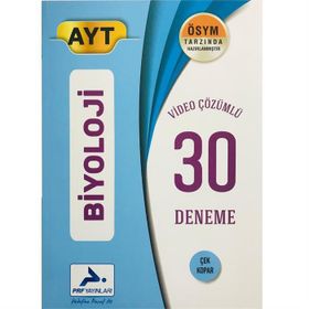 Paraf Yayınları AYT Biyoloji Video Çözümlü 30 Deneme