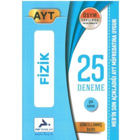 Paraf Yayınları AYT Fizik 25'li Deneme