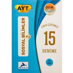 Paraf Yayınları AYT Sosyal Bilimler 2 Video Çözümlü 15 Deneme