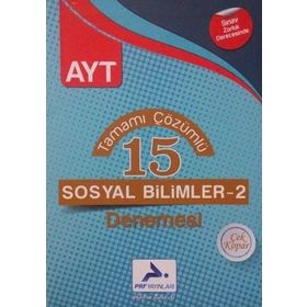Paraf Yayınları AYT Sosyal Bilimler 2 Video Çözümlü 15 Deneme