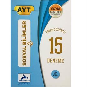 Paraf Yayınları AYT Sosyal Bilimler 2 Video Çözümlü 15 Deneme