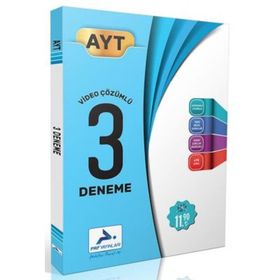 Paraf Yayınları AYT Video Çözümlü 3 Fasikül Deneme