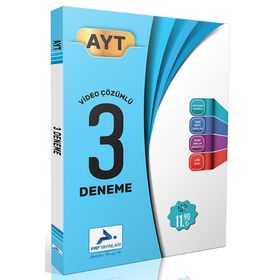 Paraf Yayınları AYT Video Çözümlü 3 Fasikül Deneme