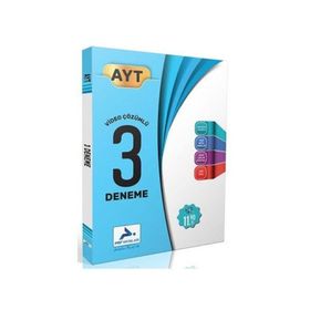 Paraf Yayınları AYT Video Çözümlü 3 Fasikül Deneme