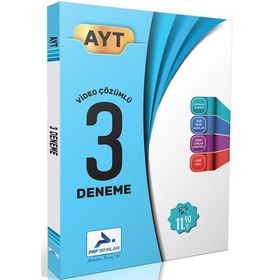 Paraf Yayınları AYT Video Çözümlü 3 Fasikül Deneme
