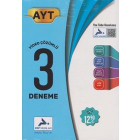 Paraf Yayınları AYT Video Çözümlü 3 Fasikül Deneme