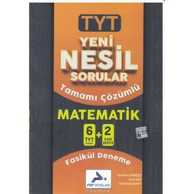 Paraf Yayınları TYT Matematik Yeni Nesil Sorular Fasikül Deneme