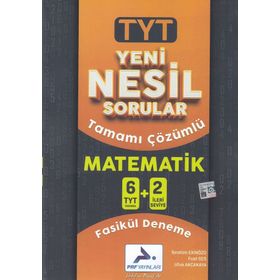 Paraf Yayınları TYT Matematik Yeni Nesil Sorular Fasikül Deneme