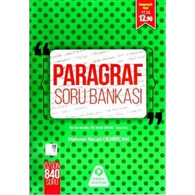 Paragraf Soru Bankası - Mehmet Necati Demircan