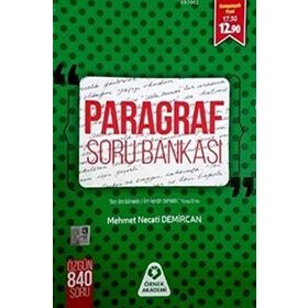 Paragraf Soru Bankası - Mehmet Necati Demircan