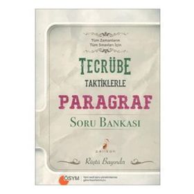 Paragraf Soru Bankası Tecrübe Taktiklerle Pelikan Yayınları