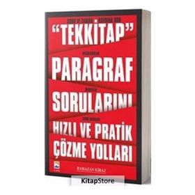 Paragraf Sorularını Hızlı ve Pratik Çözme Yolları Ramazan Kiraz Nisan Kitabevi Yayınları