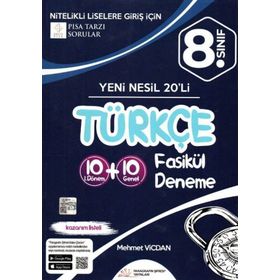 Paragrafın Şifresi 8. Sınıf LGS Türkçe 10 + 10 Fasikül Deneme