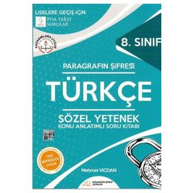 Paragrafın Şifresi Yayınları - 8. Sınıf Türkçe Konu Anlatımlı Soru Kitabı