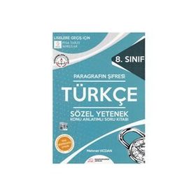 Paragrafın Şifresi Yayınları - 8. Sınıf Türkçe Konu Anlatımlı Soru Kitabı