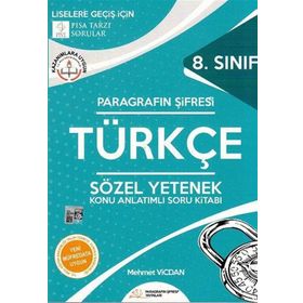 Paragrafın Şifresi Yayınları - 8. Sınıf Türkçe Konu Anlatımlı Soru Kitabı