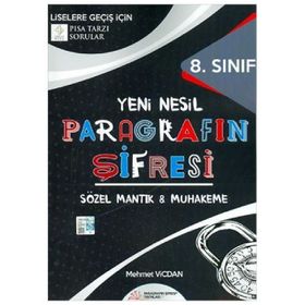 Paragrafın Şifresi Yayınları 8. Sınıf Yeni Nesil Paragrafın Şifresi Sözel Mantık Muhakeme