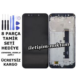 Parça Bankası General Mobile Discovery GM8 Çıtalı Siyah Dokunmatik Lcd Cep Telefonu Ekranı