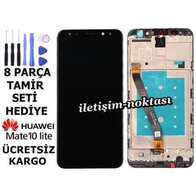 Parça Bankası Huawei Mate 10 Lite Çıtalı Siyah Dokunmatik Lcd Cep Telefonu Ekranı