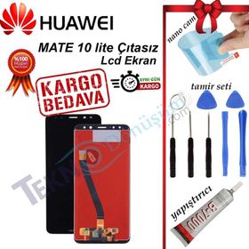 Parça Bankası Huawei Mate 10 Lite Dokunmatik Çıtasız Siyah LCD Ekran