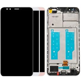 Parça Bankası Huawei Y7 Prime 2018 Çıtalı Beyaz Dokunmatik Lcd Cep Telefonu Ekranı