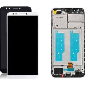Parça Bankası Huawei Y7 Prime 2018 Çıtalı Beyaz Dokunmatik Lcd Cep Telefonu Ekranı