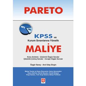 Pareto KPSS ve Kurum Sınavlarına Yönelik Maliye Anıl Ulaş Girgin Ekin Basım Yayın