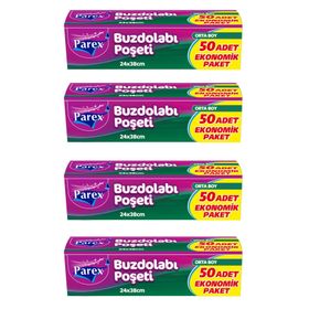 Parex 50'li Orta Boy Buzdolabı Poşeti (4 adet)