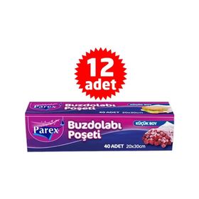 Parex Küçük Boy 12'li Buzdolabı Poşeti