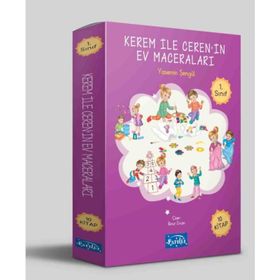Parıltı Yayınları - Kerem ile Ceren’in Ev Maceraları 10 Kitap Set