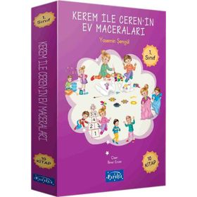 Parıltı Yayınları - Kerem ile Ceren’in Ev Maceraları 10 Kitap Set