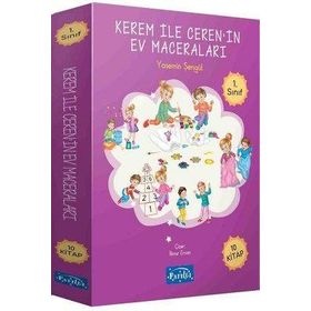 Parıltı Yayınları - Kerem ile Ceren’in Ev Maceraları 10 Kitap Set