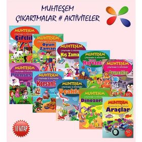 Parıltı Yayınları - Muhteşem Çıkartmalar ve Aktiviteler Seti - 5 Kitap