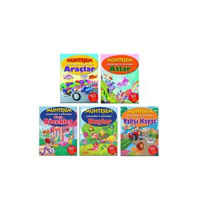 Parıltı Yayınları - Muhteşem Çıkartmalar ve Aktiviteler Seti - 5 Kitap