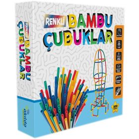 Parıltı Yayınları Renkli Bambu Çubuklar Akılda Zeka Oyunları