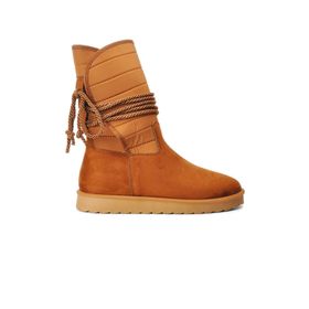 Park Moda K706 Taba Süet İçi Polarlı Kadın Bot