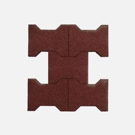 Park World 50x50x2 Kiremit Karo Kauçuk Beşli Kilit Parke