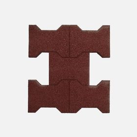 Park World 50x50x2 Kiremit Karo Kauçuk Beşli Kilit Parke