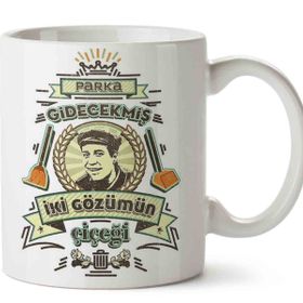 Parka Gidecekmiş İki Gözümün Çiçeği Porselen Kupa